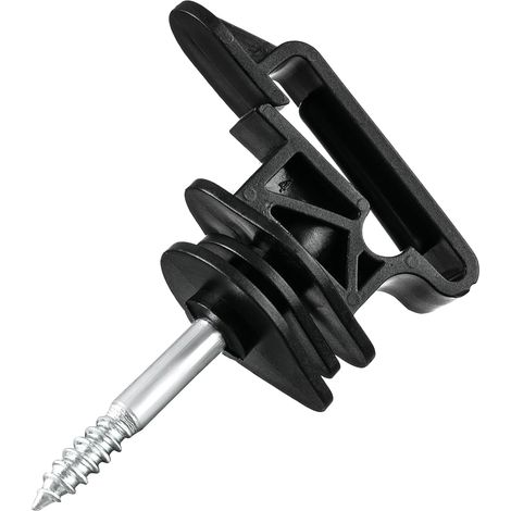 50 Pack Isolateurs Clôture Électrique pour Ruban 40mm et Corde 6mm 75mm · Pour Poteaux en Bois · Compatible Rubans (1/5)