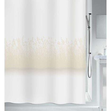 Cortina de ducha Poliéster CAÑAS 180x200cm Arena Spirella