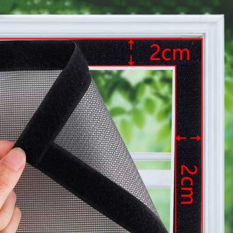 Anti Moustique fenêtre écran Auto adhésif fenêtre moustiquaire été Anti Insectes Porte moustiquaire pour fenêtres (1/5)