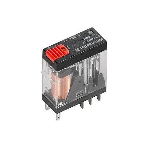 DRI424524LT Relais D-SERIES DRI, 2CO, 24V AC, 5A, avec levier de forçage, sans embase