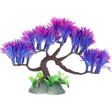 Plantes aquatiques artificielles en résine pour aquarium, simulation vive, décoration de paysage pour aquarium (1/5)