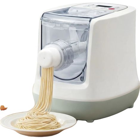 Máquina eléctrica para hacer pasta, 13 moldes para pasta, máquina multifuncional para hacer fideos, BLANCA (1/2)