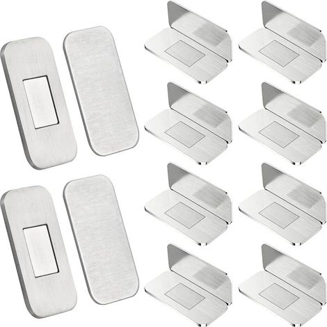 Aimants puissants - 10 loquets de porte magnétiques en acier (1/5)