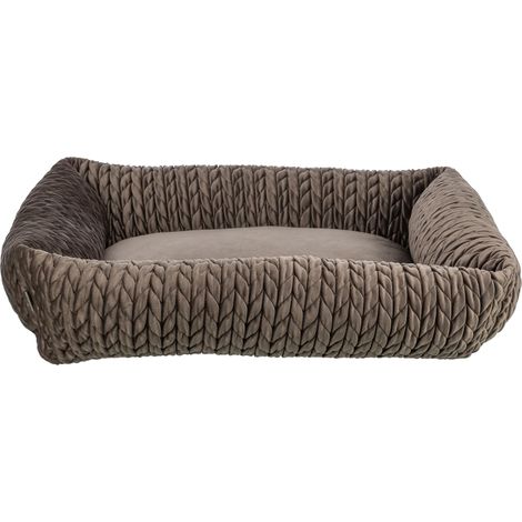 Panier pour chien Livia Coussin intégré fixe Marron 65x50 cm (1/5)