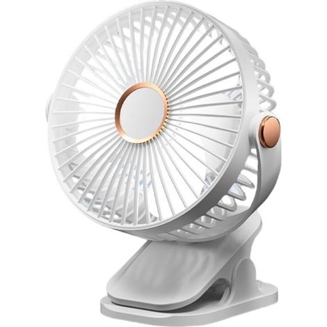 Tragbarer persönlicher Ventilator, faltbarer und wiederaufladbarer Mini-Handventilator, leistungsstark mit 3 Windgeschwindigkeiten, leicht und tragbar, geeignet für Reisen, Outdoor-Aktivitäten, Büro u (1/3)