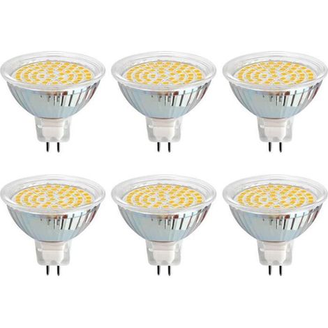 Ampoule GU5.3 LED 12V 3W Blanc Froid 6000K, Ø50mm, 120 Degrés, Équivalent GU5.3 30W, 500LM, AC/DC 12V, Spot LED MR16 GU5.3 pour (1/4)