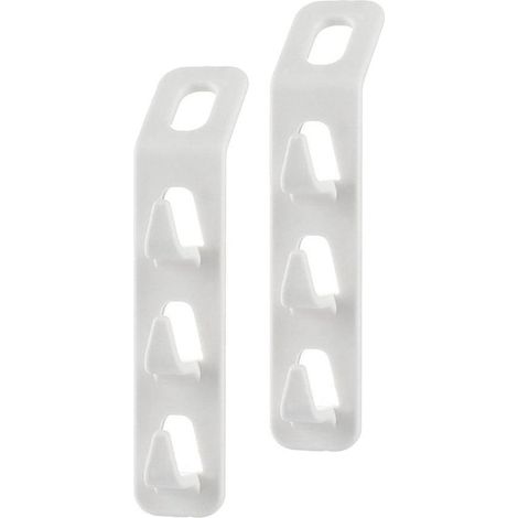 Cleafe - Set 2 Pz Connettori Appendiabiti Salvaspazio Per Armadio Grucce A 3 Ganci 87356 - (1/5)