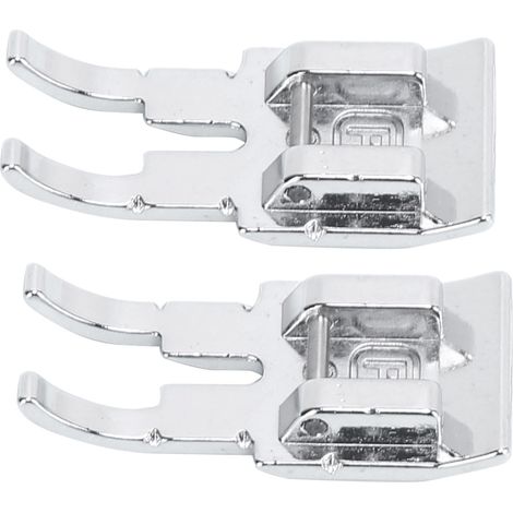 2pcs Presser Foot 1/4in Auxiliary Replaceable Quilting Piecing Sewing Machine Supplies for Tailor (1/5)