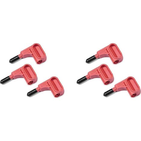 6 connecteurs magnétiques pour multimètre, fiche banane 4 mm, outil de mesure, sonde magnétique, borne à tête rouge WHBYV (1/4)