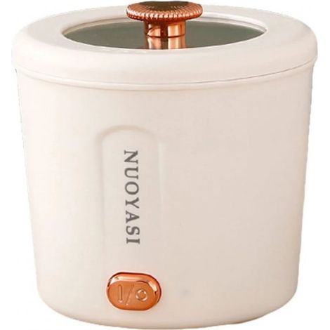 Mini multicuiseur 450 W, casserole électrique, cuiseur à pâtes et à soupes, portable, 17 x 17 x 18 cm, plastique (1/5)