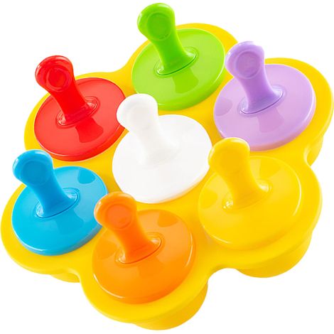 Plateau de congélation à 7 compartiments pour aliments pour bébés, en silicone de qualité alimentaire, sûr, pratique et facile à nettoyer. Récipient de conservation des aliments pour nourrissons. (1/5)