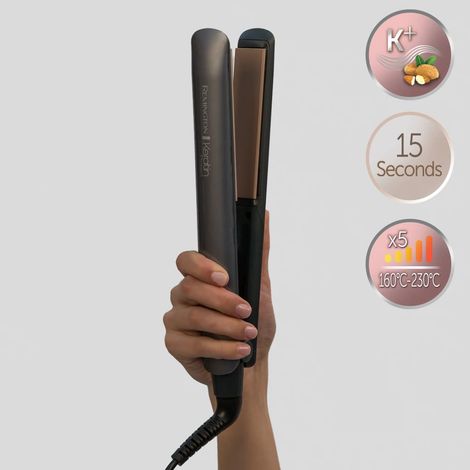 Remington S 8598 Keratin Protect plancha de pelo gris negro (1/5)