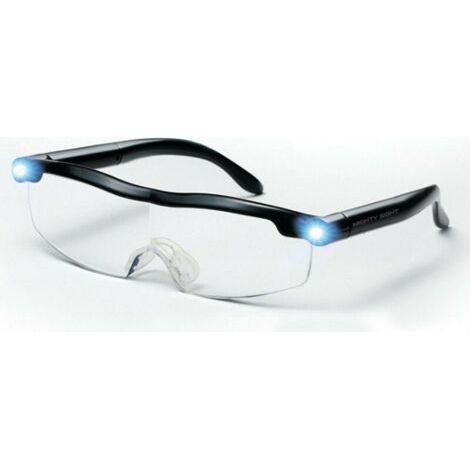 Lunettes de lecture avec loupe LED rechargeable – Grossissement 160% – Confort optimal pour lecture et travaux de précision – Artisanat, couture (1/5)