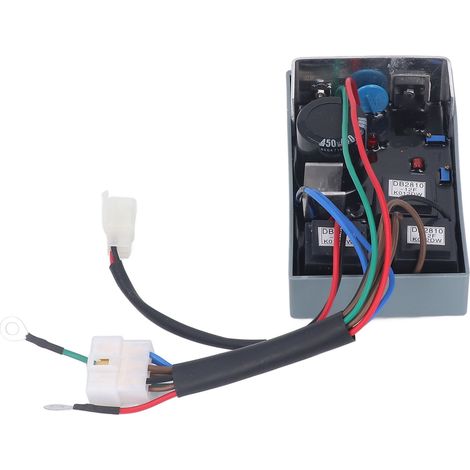 Régulateur automatique de tension AVR pour groupe électrogène diesel, pièce de rechange avec boîtier plastique, protection réglable 180-260V (1/5)