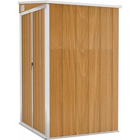 Maison Exclusive - Capanno Giardino a Parete Marrone 118x100x178cm Acciaio Zincato