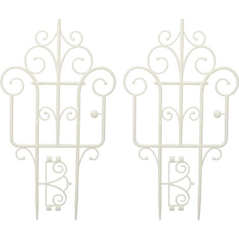 Tuteur pour Pots de Plantes - PP - Blanc ou Noir - 40 cm - Lot de 2 (1/5)