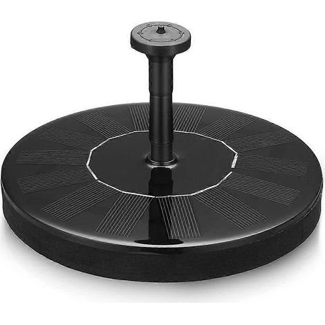 Pompe à eau solaire pour bain d'oiseaux et petite fontaine de bassin, avec 4 modes de pulvérisation. (1/5)