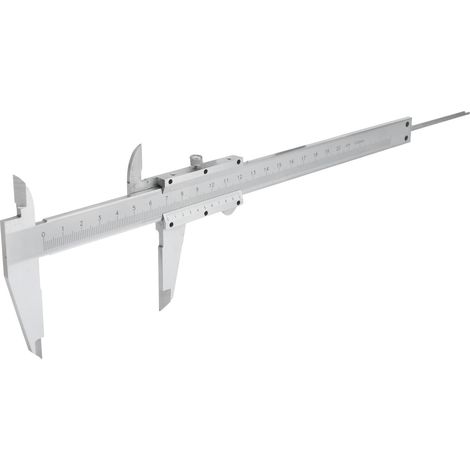 Étrier en acier inoxydable 0-200mm, outil de mesure de précision avec vernier et molette fine