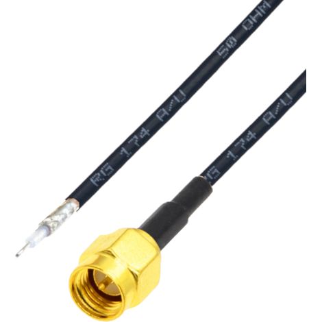 Cable pigtail SMA con conector/soldadura RG174 de 1,2 m