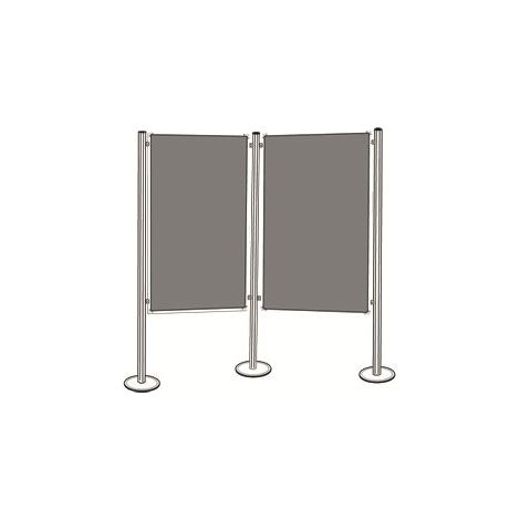 magnetoplan® Präsentationstafel-Set 2 Pinntafeln 3 Säulen BxH 2625 x 1800 (1/5)