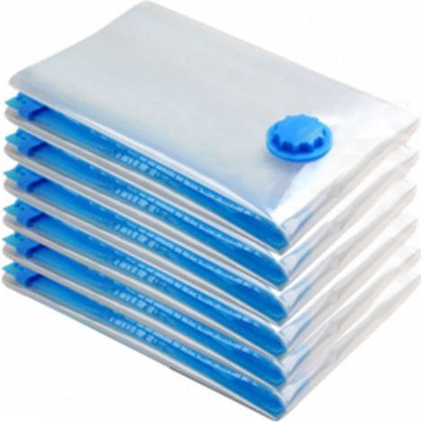 BRAVIX 6pcs 40x60cm Sac de rangement Sac sous vide Sac à vêtements