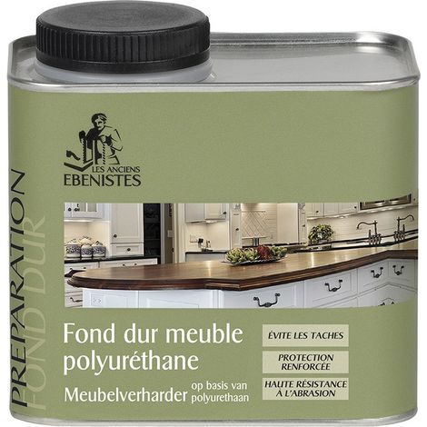 Fond dur meuble polyuréthane 450ml – Protection renforcée contre l'eau et les taches – Application facile sur bois dur – Les Anciens Ebenistes (1/3)