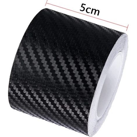 (3 m,5 cm) Autocollants de protection de seuil de porte/pare-chocs en fibre de carbone nano 3D à faire soi-même,film de protection imperméable,1/3/5/7/10 m (1/3)