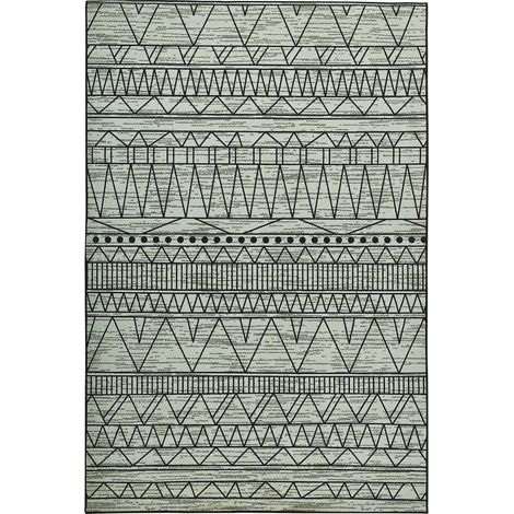 Tappeto nero/grigio 160 X 230 cm Keban