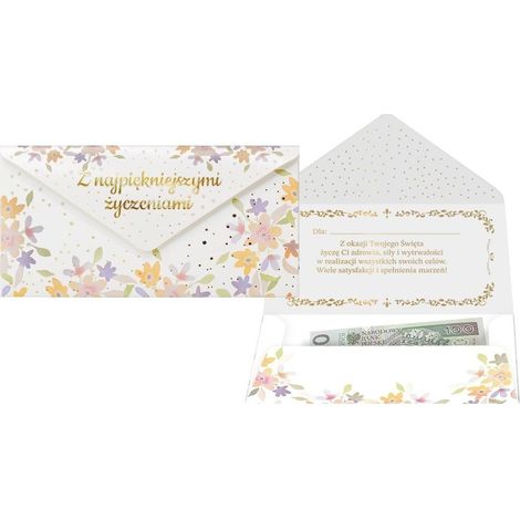 Geschenkumschlag mit den schönsten Wünschen