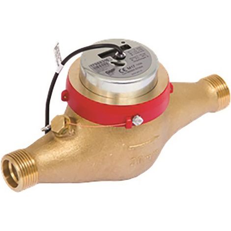 Compteur eau chaude 130° energie jets multiples à impulsion - Série 2772 Ø25 - L260