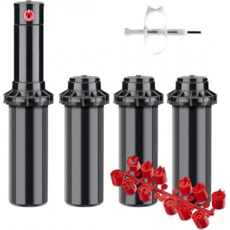 Lot de 20 Arroseurs à Turbine Escamotables 10 cm HUNTER PGP-ADJ 3/4" Réglables 40 à 360° avec 12 Buses – PGP-ADJS (1/4)