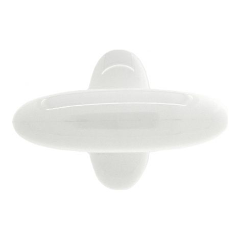 Ouvre&Déco – Poignée de fenêtre oscillo-battante en PVC blanc laqué – Hauteur 23 mm, entraxe 40 mm – Pour fenêtres oscillo-battantes (1/2)