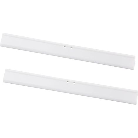 Lèvre en Caoutchouc de 25 cm, pour raclette de Douche, Blanc Lèvres de Rechange en Silicone, 2 pièces (1/5)