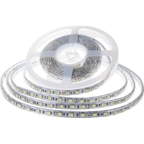 Tira LED V-TAC SMD2835 7,5 W/m 10 m 120 LED/m Blanco cálido 24 V IP65 10 mm