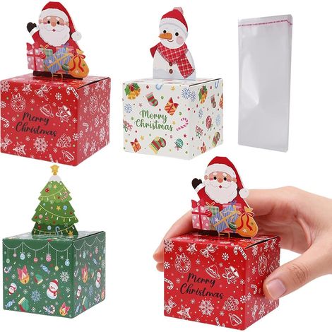 Christmas Money Box, 3 Pieces Funny Festive Holder for Holiday Savings, 90 Bags with Happy Christmas Design, Decorative Display for Women, Kids, Friends, Adults More (1/5)