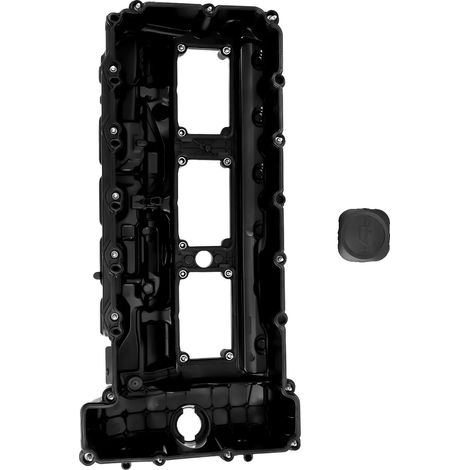 Coperchio valvole, polimero tecnico, 30 cm x 20 cm x 10 cm, Compatibilità: motori N55, costruzione resistente, design a scatto diretto (1/5)