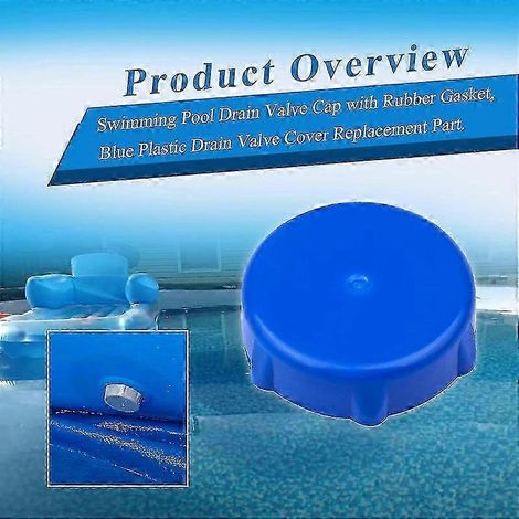 Bouchon de vanne de vidange pour piscine Coleman - Pièce de rechange en plastique - Compatible avec P01006, remplace les références P6H1158ASS16, P01010 et P6H1158P20211224246 Edi