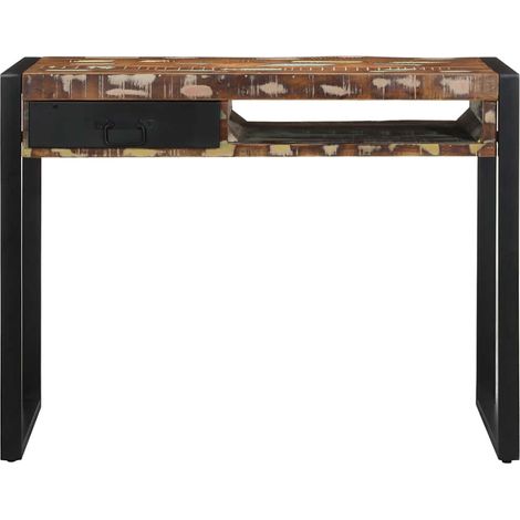 Maison Exclusive - Scrivania Multicolore 100x50x75 cm in Legno Massello Recupero (1/5)