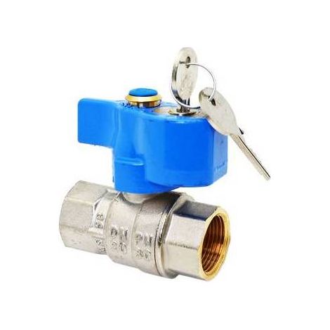 ROBINET À BILLE FF AVEC VERROUILLAGE Taille : 3/4"