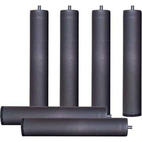 Pack 6 Patas 45 cm para somier o Base tapizada cilindricas Medidas Especiales Metal