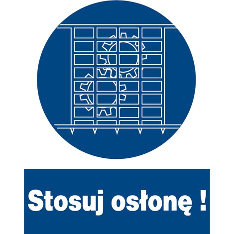 ZNO-25 - Segnaletica di sicurezza e salute sul lavoro - Utilizzare uno scudo 23x28
