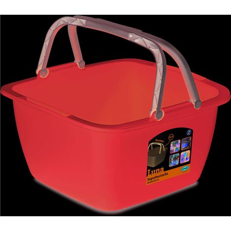 Super Bacinella Quadra Con Manici Luna - 40X40X23H Cm
