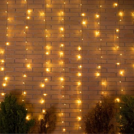 LUCEO 6x3 Guirlande lumineuse pour rideaux avec câble pour l'intérieur et l'extérieur. Lumière chaude. Fabriqué en Espagne (1/4)