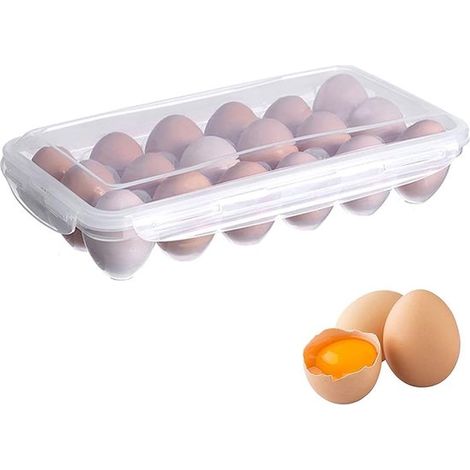 Contenitore per il trasporto di uova in rete di plastica supporto per uova per il carico e la conservazione porta uova portatile, impilabile e trasparente per il frigorifero. (1/5)