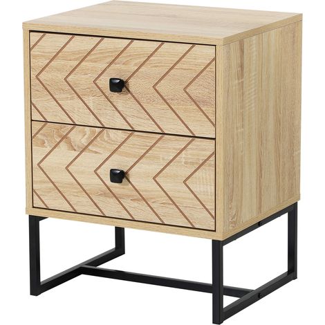 Table de chevet design APOLLINE bois (1/5)
