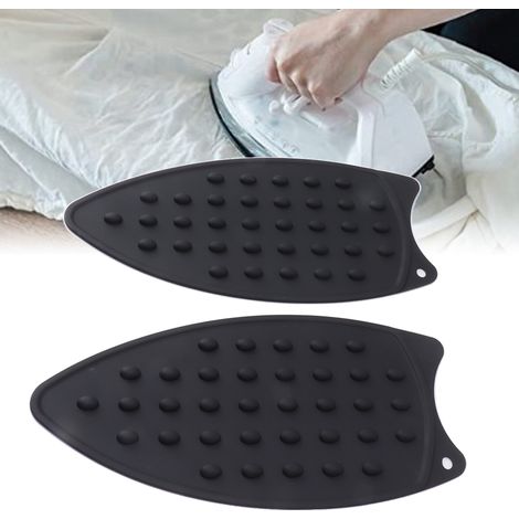 Silikon-Bügelbrettmatte, 2er-Pack, hitze- und stoßfest, schwarz (1/5)