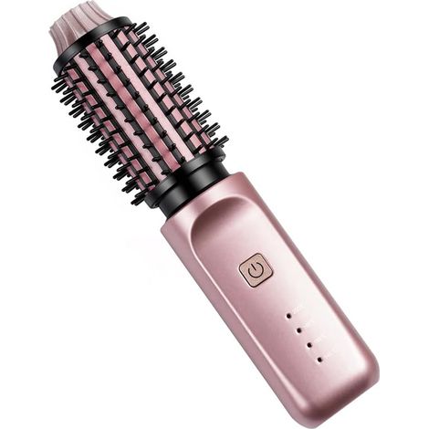 Cepillo Rizador Eléctrico Inalámbrico - Tecnología De Iones Negativos - Para Cabello Seco - 4 Niveles De Temperatura - Batería Recargable De 2600 Mah (1/5)