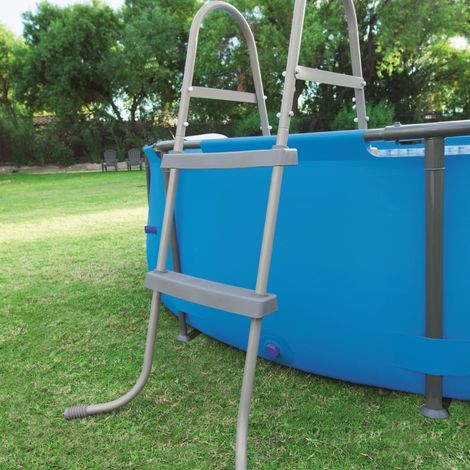 Échelle de piscine,Échelle de Sécurité pour Piscine,Escalier de piscine à 2 marches Flowclear 84 cm CNEI848327 (1/5)