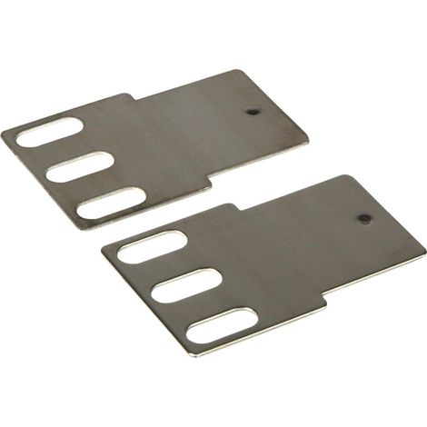 Legrand – Jeu de fixation standard pour bloc nourrice – Acier électro-zingué – Très faible épaisseur – 3 perçages oblongs pour ajustement optimal (1/2)