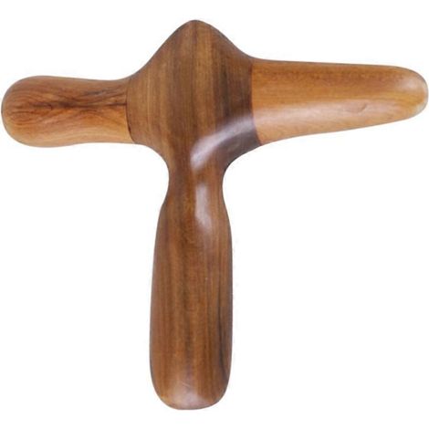 Outil de massage des pieds en bâtonnet de bois pour les mains, outil de massage du visage et du corps entier --- (1/5)